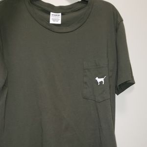 PINK campus pocket tee